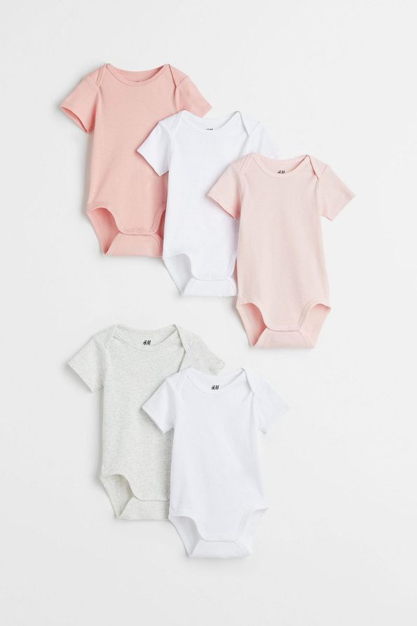 H&M 5-Pack Cotton Bodysuits