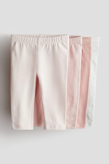 H&M Set of 4 Cotton Jersey Leggings