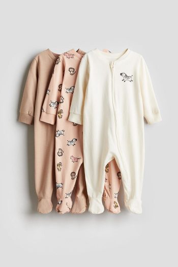 H&M 3-Piece Zip-Up Sleeper Set