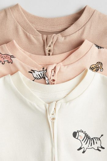 H&M 3-Piece Zip-Up Sleeper Set
