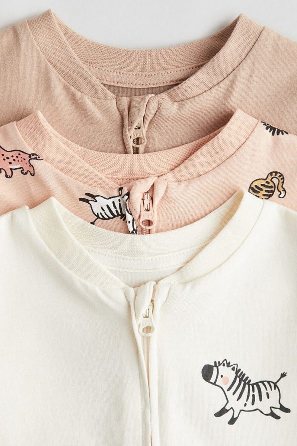 H&M 3-Piece Zip-Up Sleeper Set