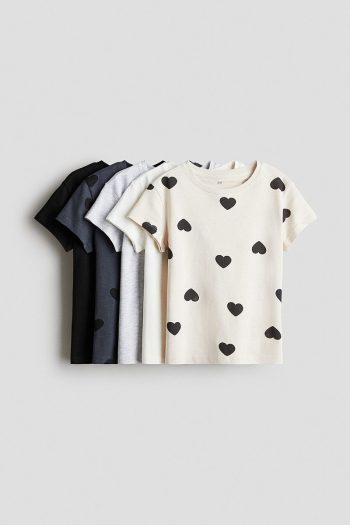 H&M Set of 5 Cotton T-Shirts
