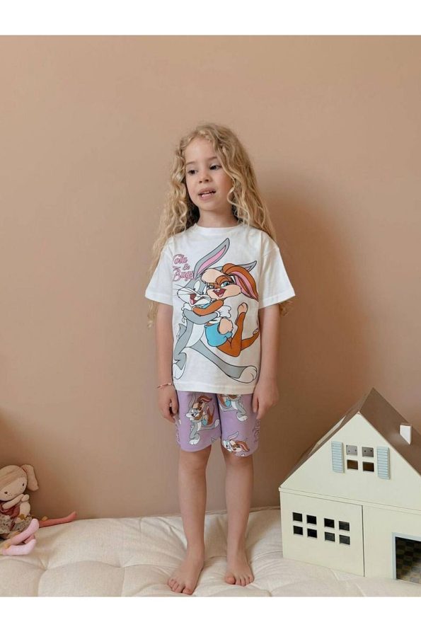 Yigit Boutique Printed Short Set for Girls