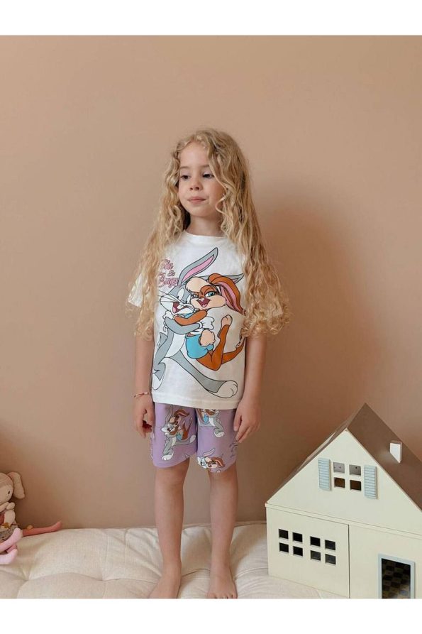 Yigit Boutique Printed Short Set for Girls