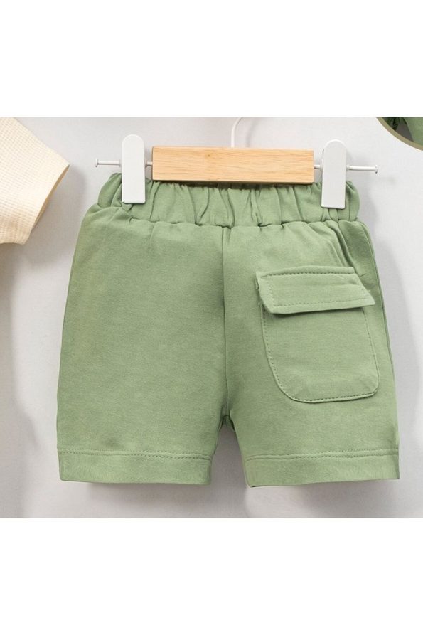 Adda Baby Short Sleeve Cotton Bodysuit with Shorts and Hat Set