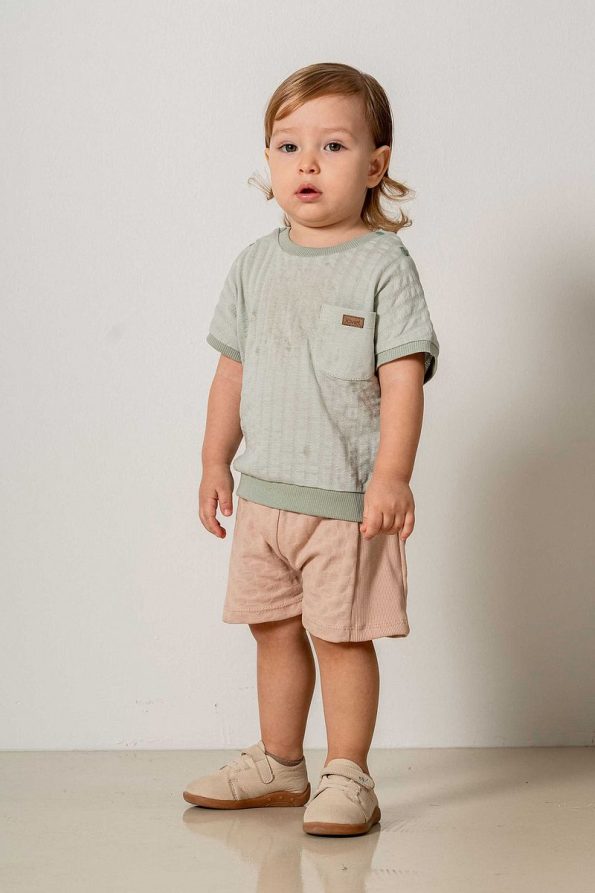 Baby and Kids Olive Cotton 2-Piece Set