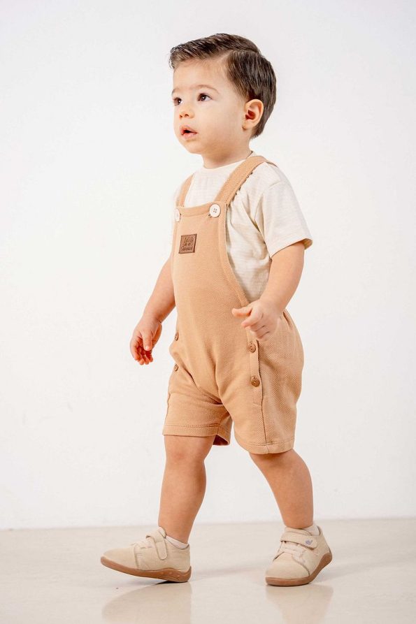 Cute Brown-Natural Baby Unisex Outfit Set