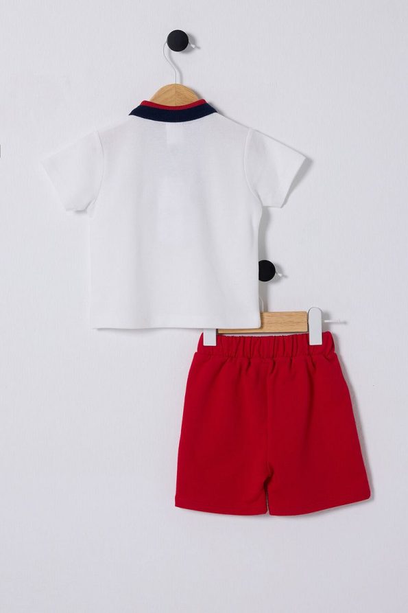 U.S. Polo Assn. Red Baby Outfit for Boys