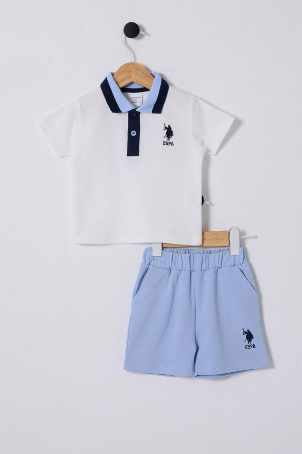 U.S. Polo Assn. Baby Boys' Blue Outfit