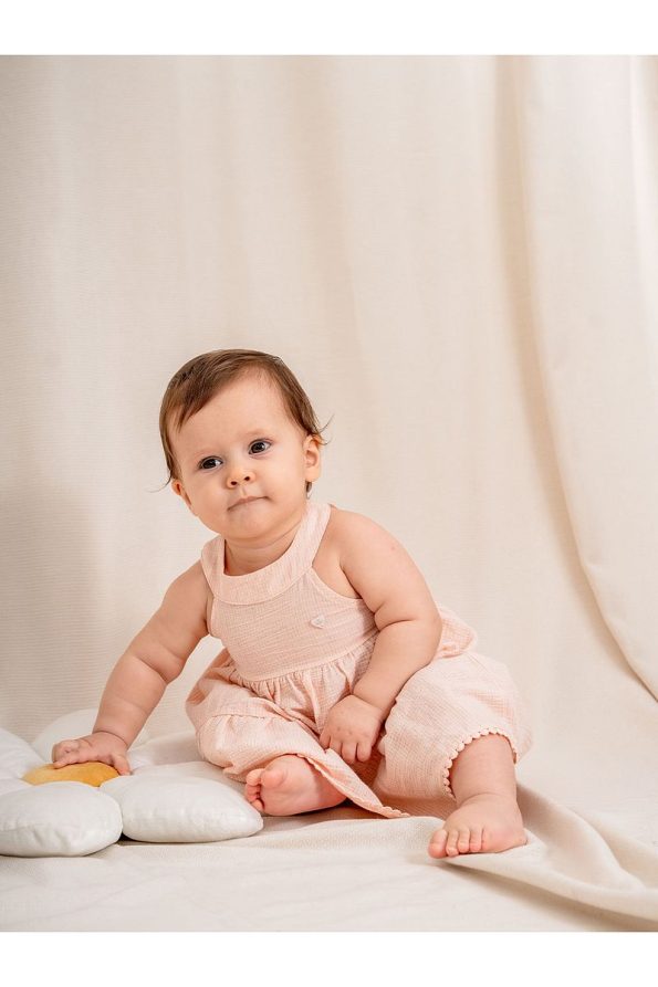 Kidaxi Ruffled Cotton Dress for Baby Girls - 6 to 36 Months