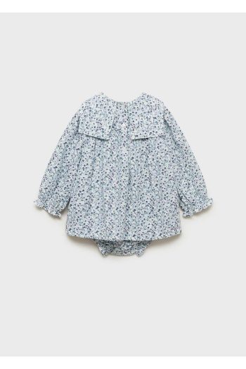 MANGO Baby Ruffled Cotton Dress and Panty