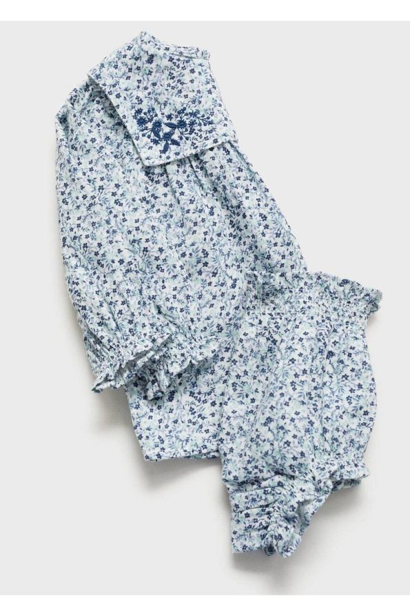 MANGO Baby Ruffled Cotton Dress and Panty