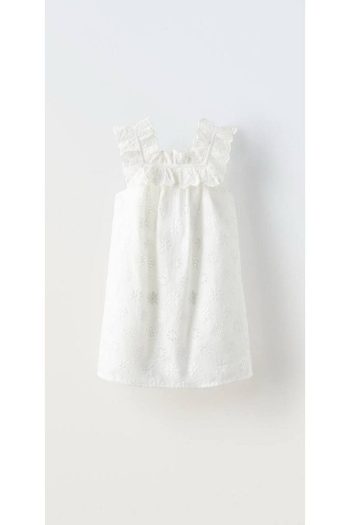 Daisy Dolly Girls' Lined Poplin Dress
