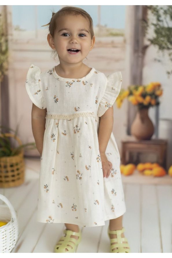 Kirazkids Bella Floral Muslin Dress
