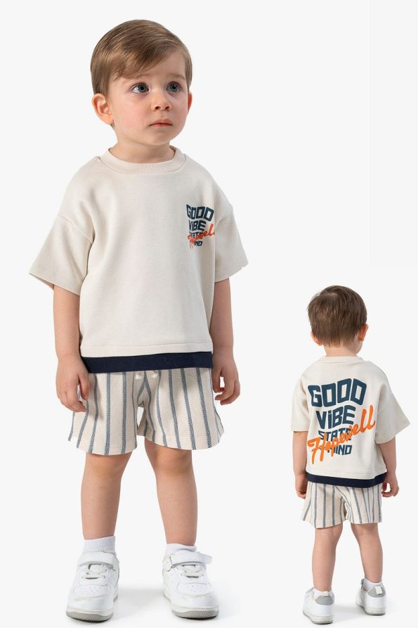 Jikko Baby Striped Shorts Set for Kids