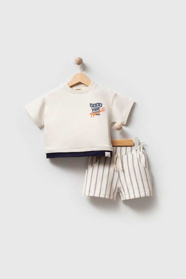 Jikko Baby Striped Shorts Set for Kids