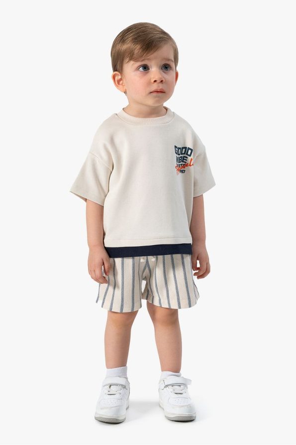 Jikko Baby Striped Shorts Set for Kids
