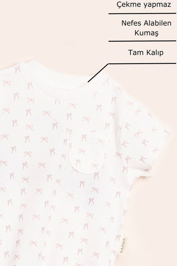 Pocketed Outfit for Girls T-Shirt and Shorts Set