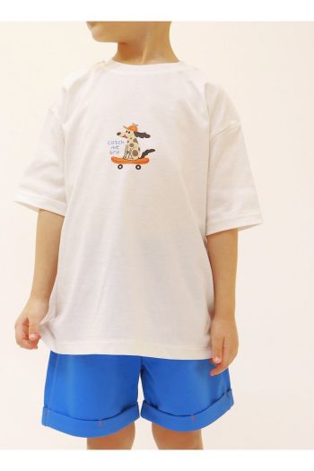 BALKABAĞI Catch Me Bro Boys' Summer Outfit with Shorts (2-9 Years)