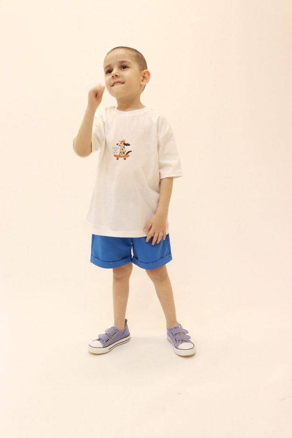 BALKABAĞI Catch Me Bro Boys' Summer Outfit with Shorts (2-9 Years)