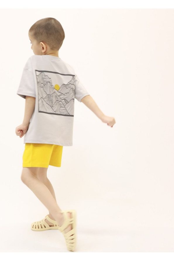 BALKABAĞI Mountain Summer Printed Boys' Shorts Set (2-8 Years)
