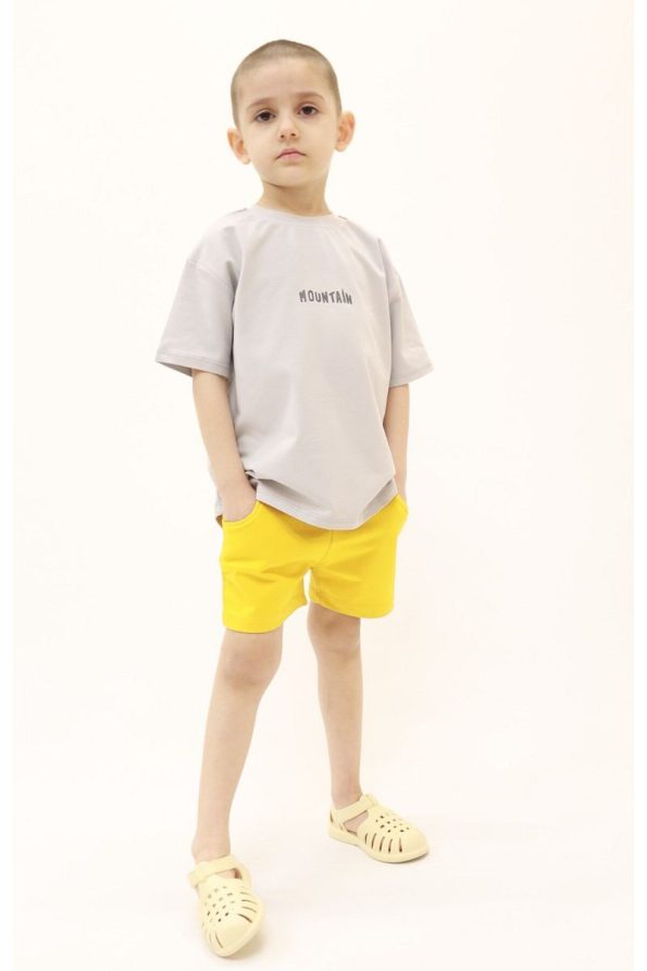 BALKABAĞI Mountain Summer Printed Boys' Shorts Set (2-8 Years)
