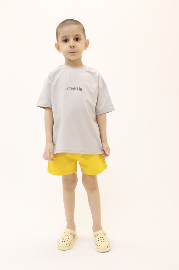 BALKABAĞI Mountain Summer Printed Boys' Shorts Set (2-8 Years)