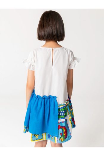 SheShe Fish Print Summer Dress for Girls