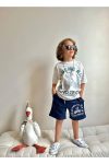 Yigit Boutique Printed Boys' Shorts Set