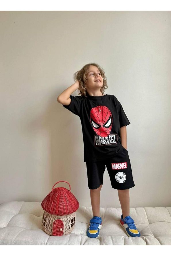 Yigit Boutique Printed Short Set for Boys