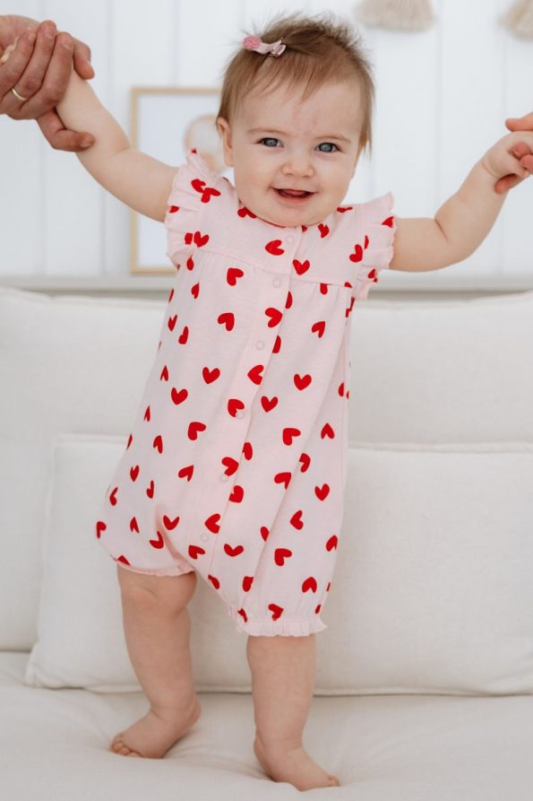 Lilabio 100% Cotton Ruffled Baby Jumpsuit