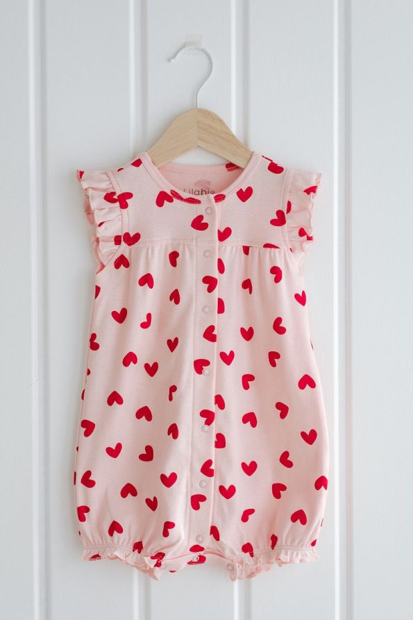 Lilabio 100% Cotton Ruffled Baby Jumpsuit