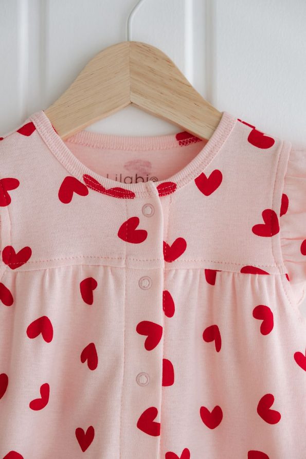 Lilabio 100% Cotton Ruffled Baby Jumpsuit