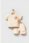 100% Cotton Girls Graphic T-Shirt and Pocket Shorts Set