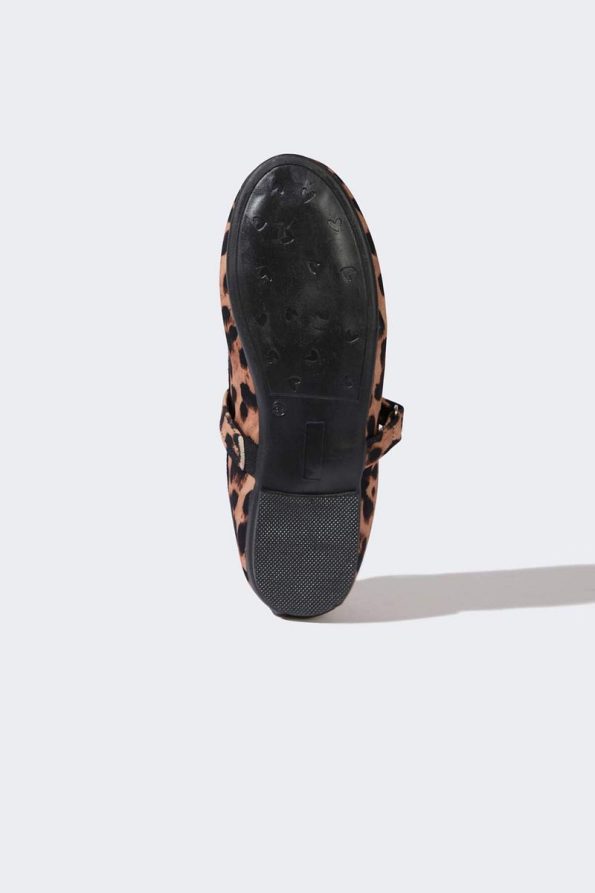 Leopard Print Slip-On Ballet Flats for Girls