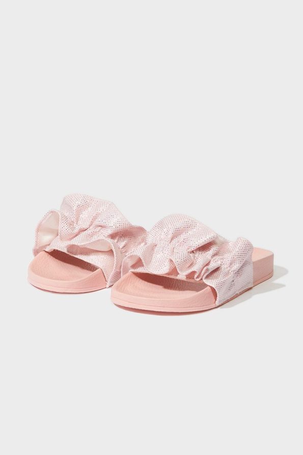 Flat Sole Single Strap Slippers for Girls