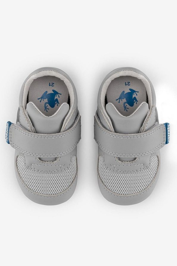 HOPFRÖG Smart Walker First Prime Super Mat Airy Gray Barefoot Baby Shoes