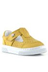 Rakerplus Bheem Genuine Leather Yellow Velcro Star Detail Baby Sandals