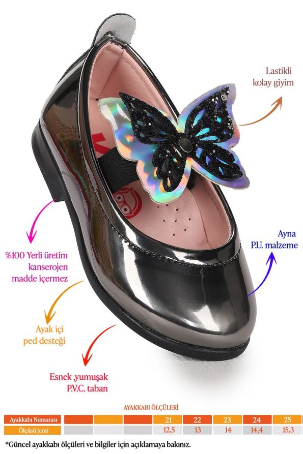 Kiko Kids Butterfly Elastic Baby Ballet Flats