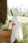 MELLS BABY Organic 100% Cotton Muslin Hooded Beach Poncho Towel for Kids