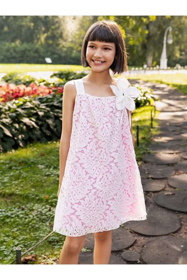 SheShe Floral Lace Girl's Dress