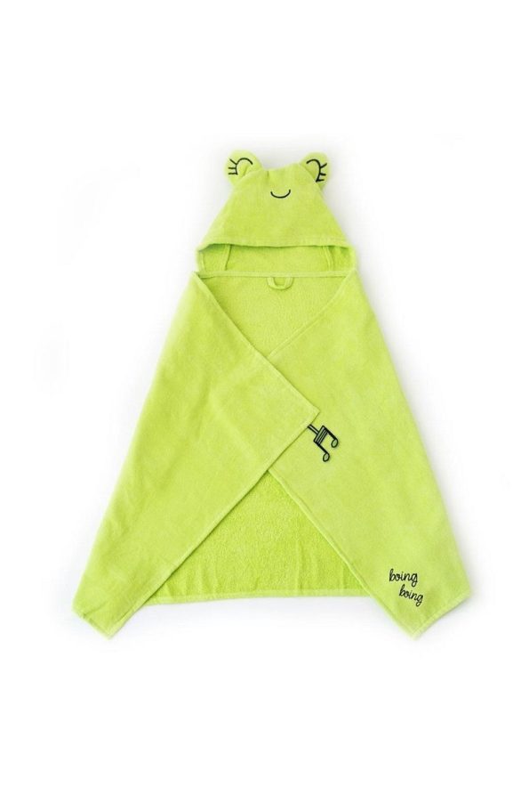 Milk & Moo Velvet Swaddle Towel Frog