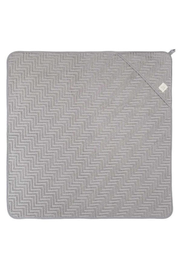 Little Gusto Swaddle Towel and Pouch Set Newborn Grey Organic Cotton