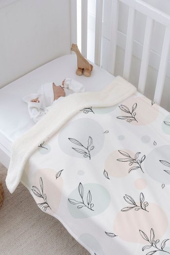 Tuğba Swan Plush Double-Sided Blanket (80X120)