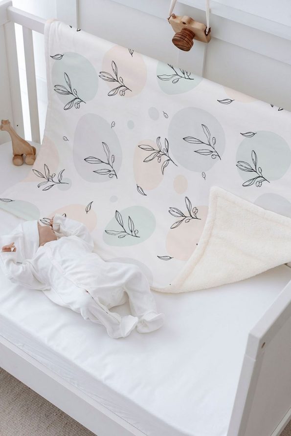 Tuğba Swan Plush Double-Sided Blanket (80X120)