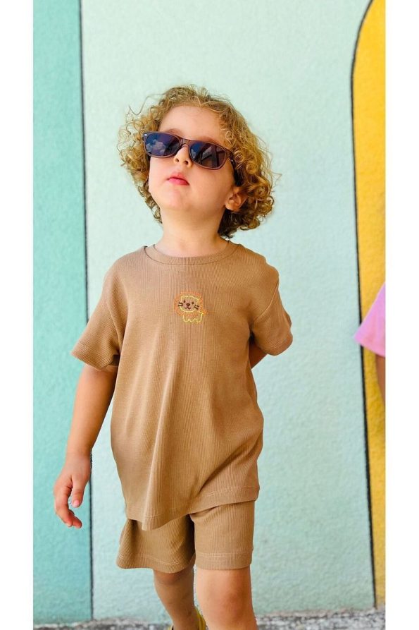 Mamareng 100% Cotton Soft Knit Embroidered Baby and Kids Set