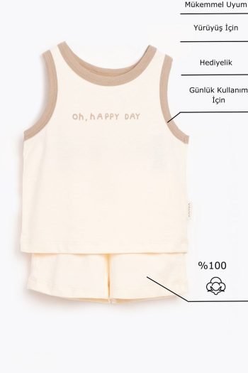 Unisex Printed Baby and Kids Outfit Set with Shorts and T-Shirt