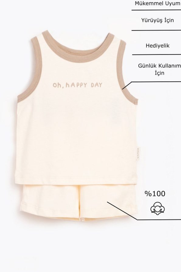 Unisex Printed Baby and Kids Outfit Set with Shorts and T-Shirt