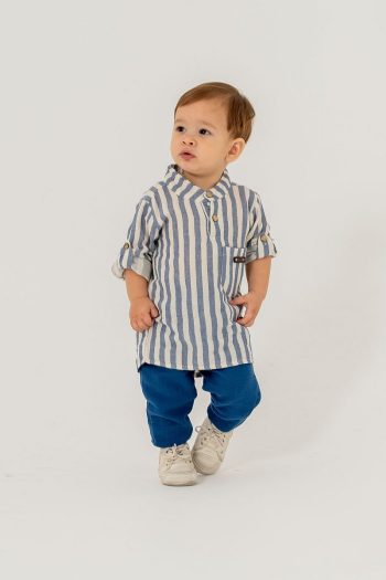 JNF Kids Striped Shirt Set for Boys