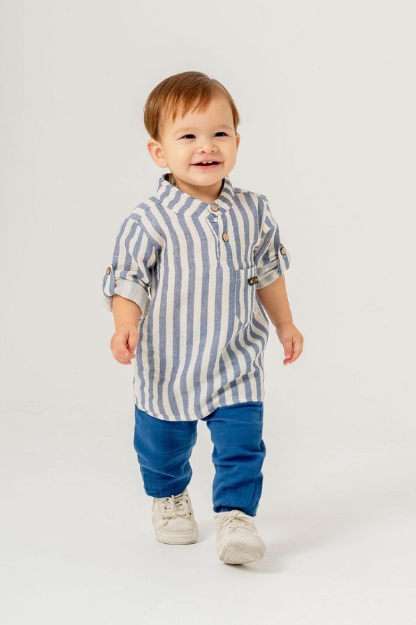 JNF Kids Striped Shirt Set for Boys
